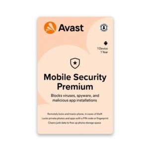 Avast Mobile Security 1 Device  - 1 Year Email Delivery