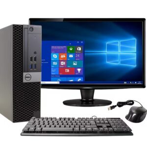 Dell OptiPlex 7040 Refurbished Desktop Computer with 24" LCD Monitor, Intel Core i5-6500, 32GB RAM, 1TB SSD (1B448111+24)