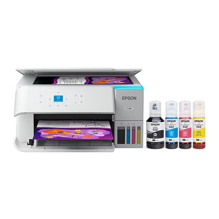 Epson EcoTank ET-2980 Wireless All-in-One Color Supertank Printer,